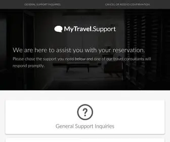 MYtravel.support(Online reservations at the guaranteed lowest rates) Screenshot