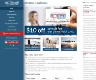 MYtravelclinic.com(Travel Immunization & Vaccines) Screenshot