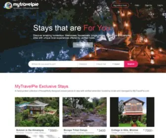 MYtravelpie.com(Experiential Stays) Screenshot