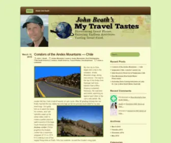 MYtraveltastes.com(John Beath's My Travel Tastes) Screenshot