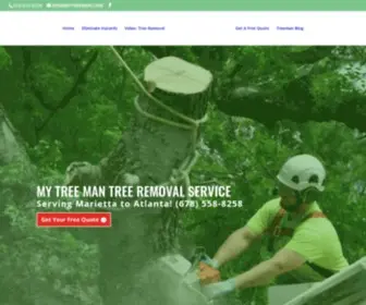 MYtreeman.com(My Treeman Tree and Stump Removal Services) Screenshot