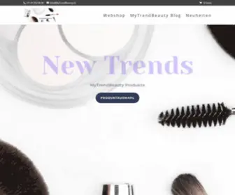 MYtrendbeauty.ch(Skin-care, Sun-care , Make-up, weltweit ausgesuchte Prdoukte) Screenshot