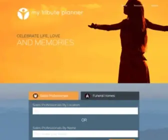 MYtributeplanner.com(Celebrating Life) Screenshot