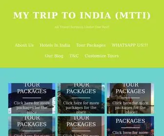 MYtrip-TO-India.com(My Trip To India (MTTI)) Screenshot