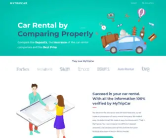 MYtripcar.com(The first car rental search engine) Screenshot