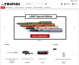 MYtripidi.de(Der Onlineshop für Haushaltswaren und Livestyleartikel) Screenshot