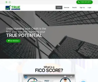 MYtrue.credit(Understanding your Credit is the first step towards reaching your TRUE POTENTIAL) Screenshot