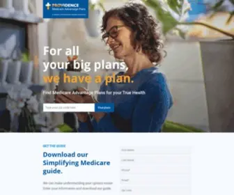 MYtrueplans.com(Providence Medicare Advantage Plans) Screenshot