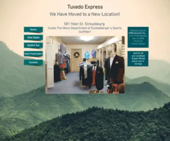 Mytuxedoexpress.com(The Poconos Only Full Service Tuxedo Store) Screenshot