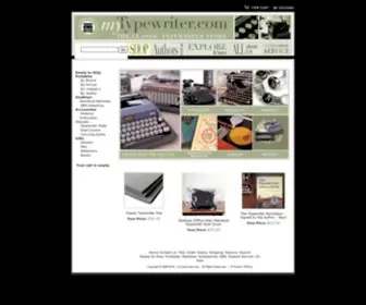 MYTypewriter.com(The Classic Typewriter Store) Screenshot