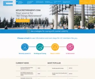 Myucretirement.com(University of California) Screenshot