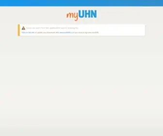 Myuhn.ca(MyUHN Account) Screenshot