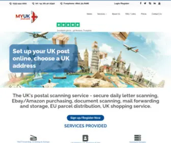 Myukpost.com(Mail Forwarding) Screenshot