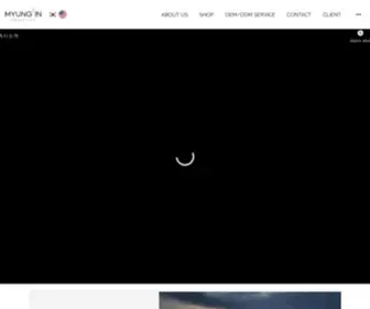 Myungincos.com(명인화장품) Screenshot