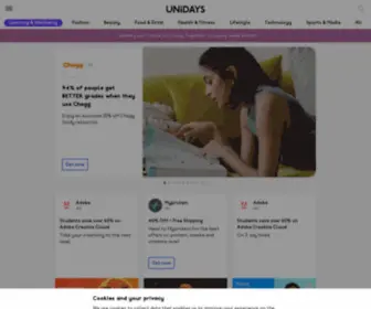 Myunidays.com(UNiDAYS®) Screenshot