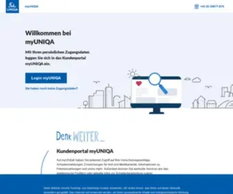 Myuniqa.at(Jederzeit Zugriff auf Ihre Versicherungen und wertvollen Services) Screenshot