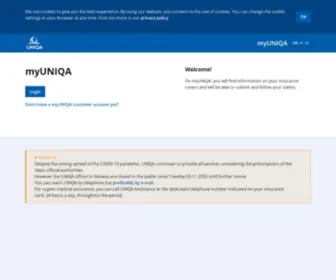 Myuniqa.ch(UNIQA Suisse) Screenshot