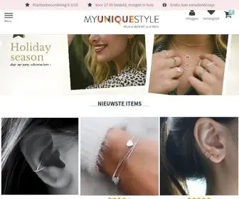 Myuniquestyle.nl(Sieraden online kopen bij My Unique Style) Screenshot
