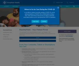 Myunitypoint.org(Online Health Information) Screenshot