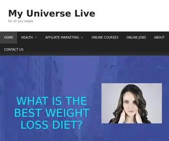 Myuniverselive.com(What Is The Best Weight Loss Diet) Screenshot