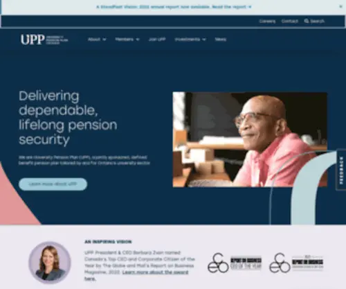 Myupp.ca(UPP University Pension Plan) Screenshot