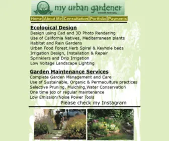 Myurbangardener.com(My Urban Gardener) Screenshot