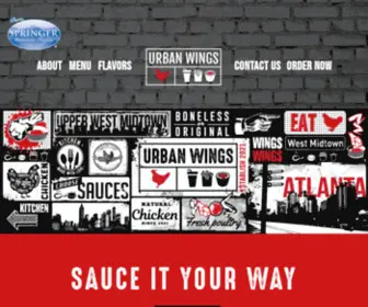 Myurbanwings.com(Sauce it your way) Screenshot