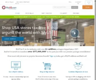 Myusa.com(#1 International Shipping) Screenshot