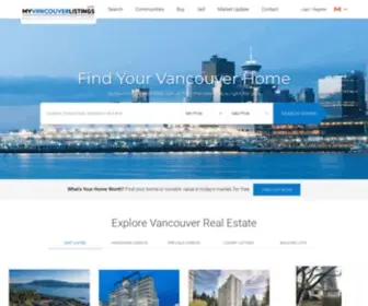 Myvancouverlistings.com(Buying & Selling a Home in Vancouver) Screenshot