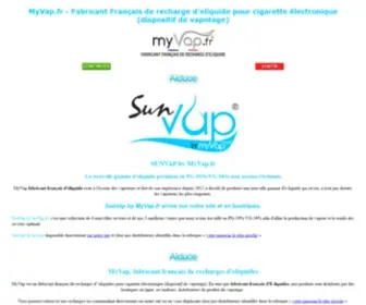 Myvap.fr(Fabricant) Screenshot