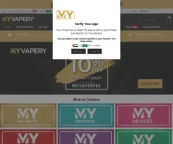 Myvapery.net(ESMA Approved Vape Shop in Dubai) Screenshot