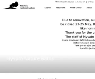 Myvatnnaturebaths.is(Heim) Screenshot