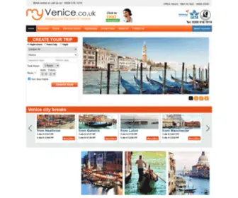 Myvenice.co.uk(Venice City Breaks) Screenshot