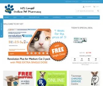 Myvet.co.nz(Pet Supplies and Discount Flea Treatments My Vet) Screenshot