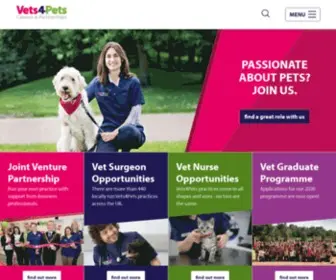 Myvetpractice.co.uk(Vets4Pets) Screenshot