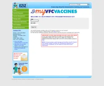 MYVFcvaccines.org(EZIZ) Screenshot