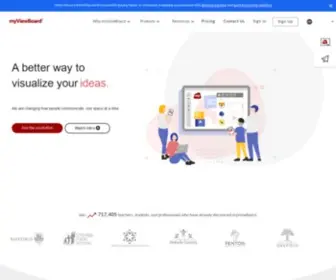 Myviewboard.com(A Visual Learning Platform) Screenshot