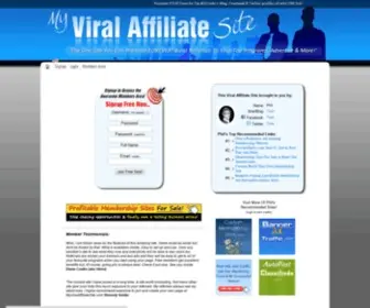 Myviralaffiliatesite.com(My Viral Affiliate Site) Screenshot