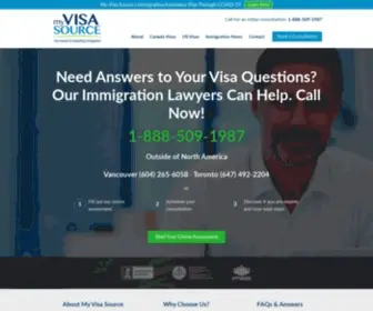 Myvisasource.com(Immigration Lawyer) Screenshot