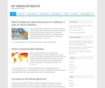 Myvisionofhealth.com(All Information About Health) Screenshot