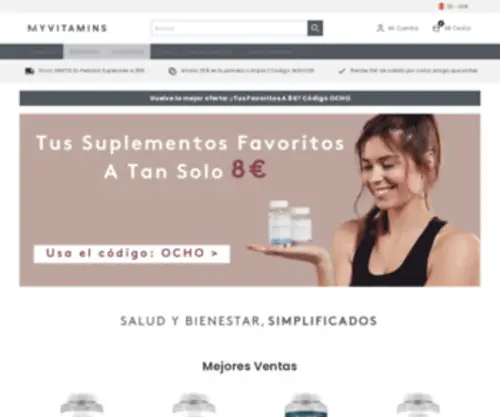 Myvitamins.es(Vitamins, Minerals & Supplements) Screenshot