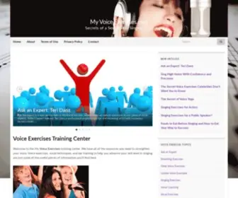 Myvoiceexercises.com(Voice Exercises Training Center) Screenshot