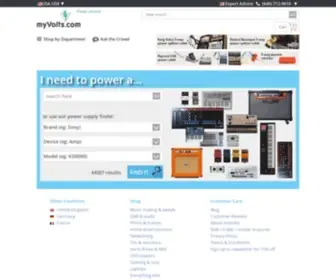 Myvolts.com(Power supplies and other powering solutions) Screenshot