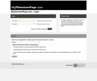 Myvolunteerpage.com(MyVolunteerPage) Screenshot