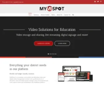 MYVRspot.com(Video Management for Education) Screenshot