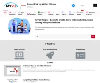 Myvu.com(Learn, Grow, Market & Make Money with Myvu Blog) Screenshot