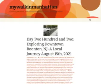 Mywalkinmanhattan.com(Exploring the Island of Manhattan block by block and traveling beyond) Screenshot