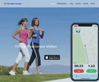 Mywalktracker.com(My Walk Tracker The Best free walk tracker App for iOS) Screenshot