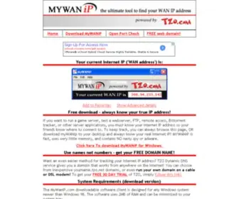 Mywanip.com(My WAN IP) Screenshot