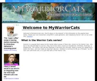 Mywarriorcats.com(Mywarriorcats) Screenshot